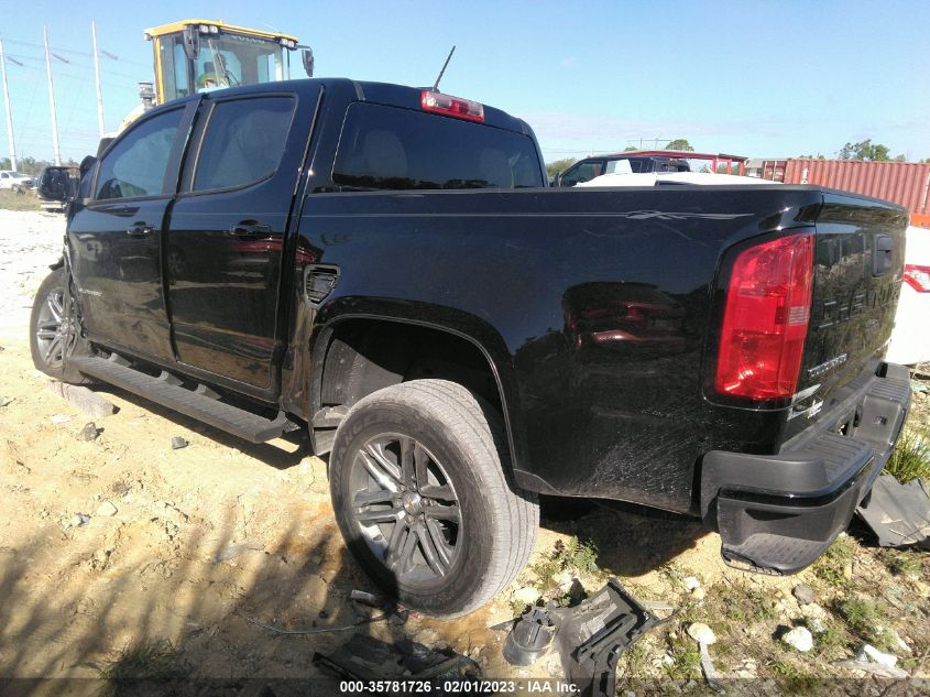 2022 CHEVROLET COLORADO 2WD WORK TRUCK VIN: 1GCGSBEN3N1126444