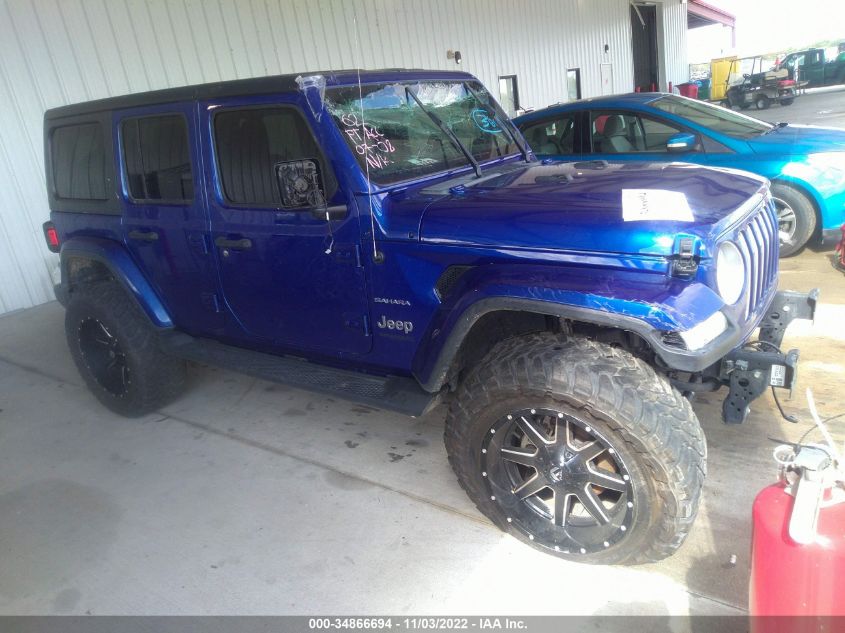 2020 JEEP WRANGLER UNLIMITED SAHARA VIN: 1C4HJXEN0LW114806