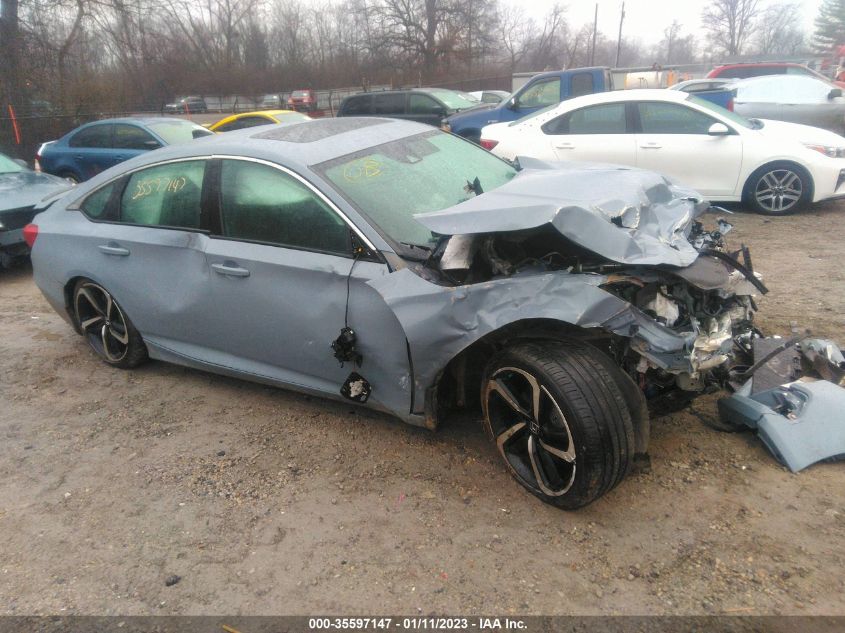 2021 HONDA ACCORD SEDAN SPORT VIN: 1HGCV2F30MA024652