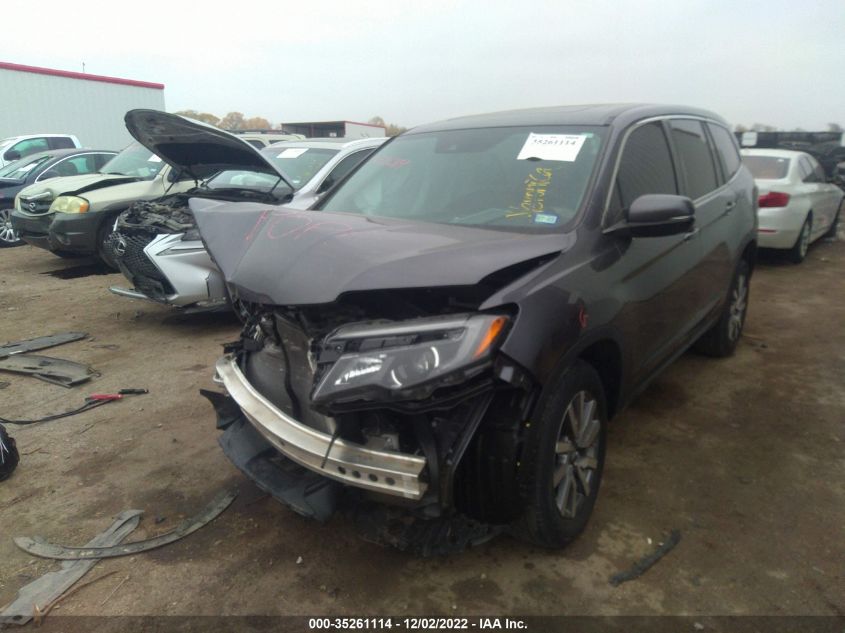 2020 HONDA PILOT EX-L W/NAVI & RES VIN: 5FNYF6H46LB008394