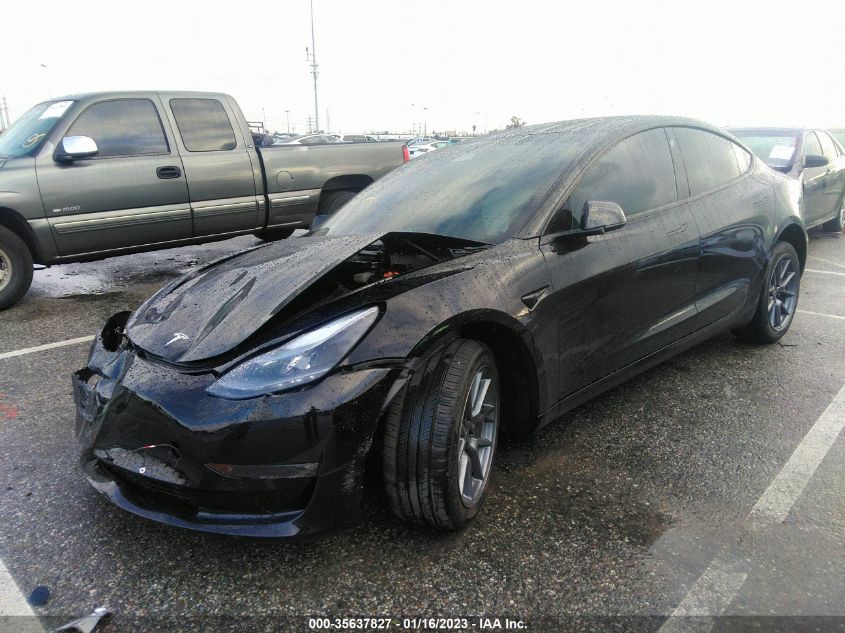 2022 TESLA MODEL 3 LONG RANGE VIN: 5YJ3E1EB3NF359916