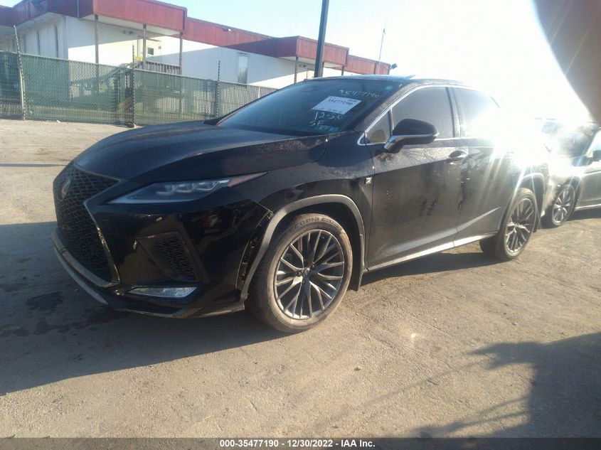 2020 LEXUS RX RX 350 F SPORT VIN: 2T2YZMDAXLC213448