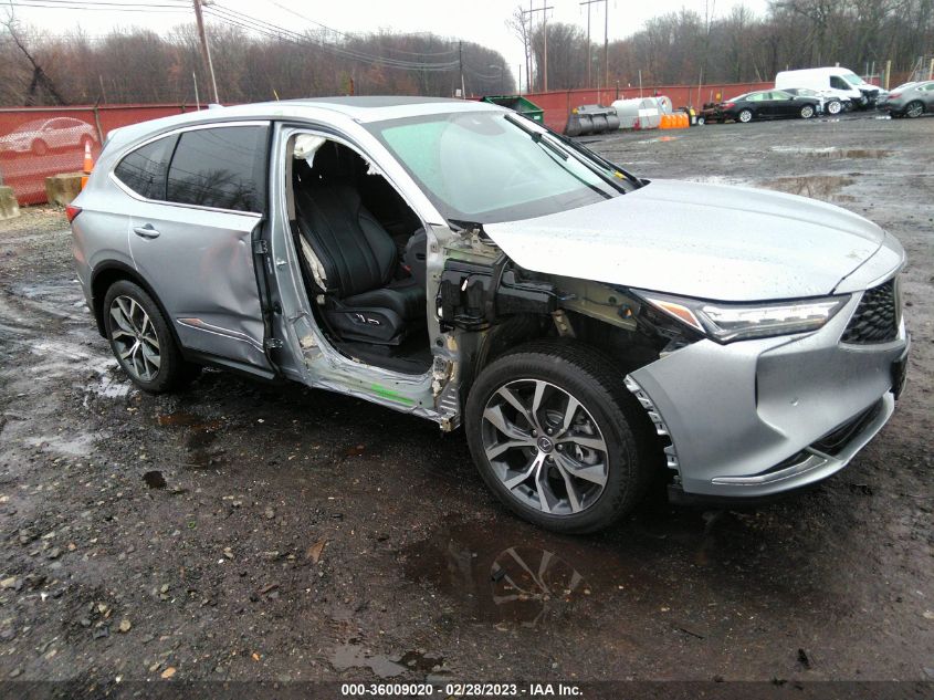 2022 ACURA MDX W/TECHNOLOGY PACKAGE VIN: 5J8YE1H49NL010776