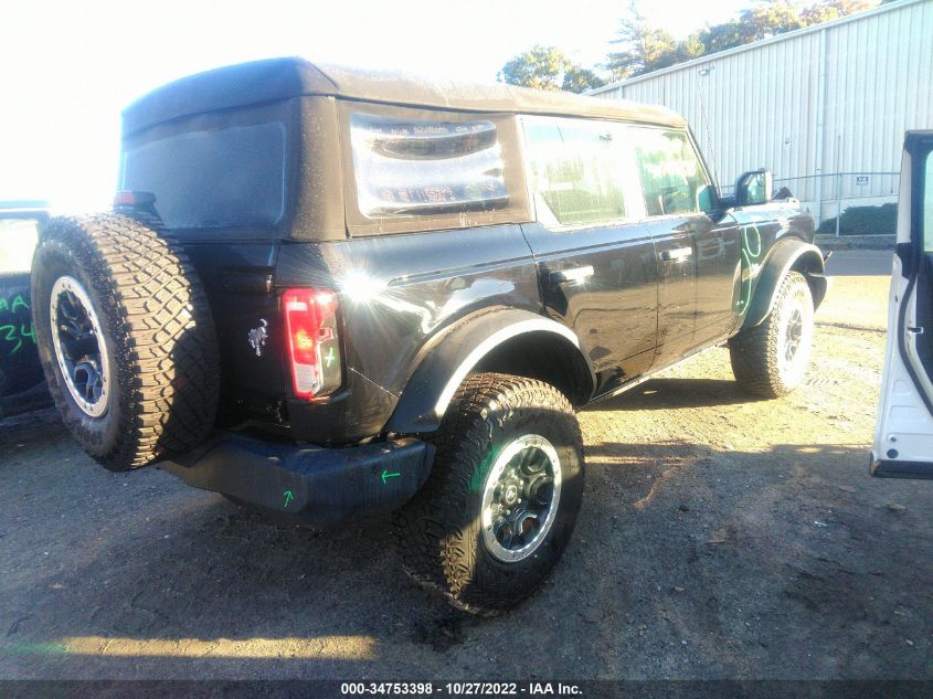 2022 FORD BRONCO BASE/BIG BEND VIN: 1FMEE5DP4NLA76933