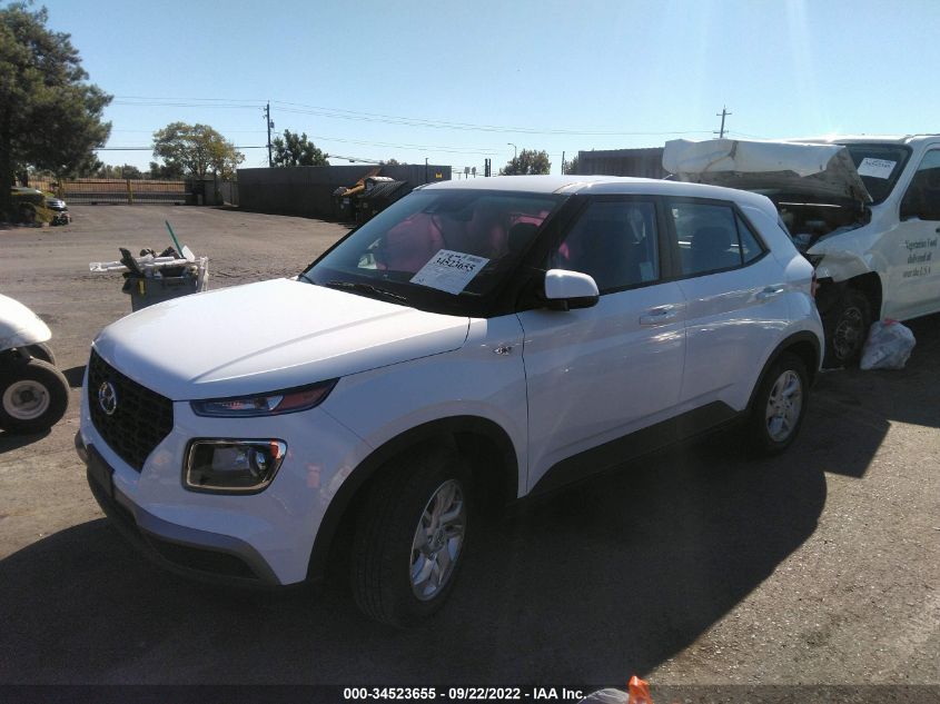 2022 HYUNDAI VENUE SE VIN: KMHRB8A36NU197308