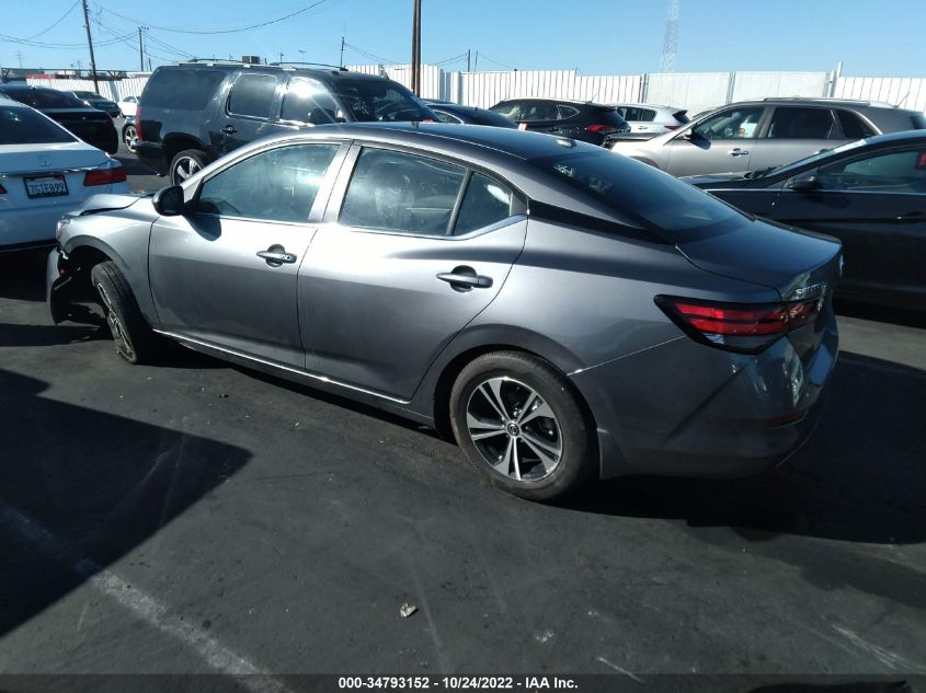 2022 NISSAN SENTRA SV VIN: 3N1AB8CV3NY291582