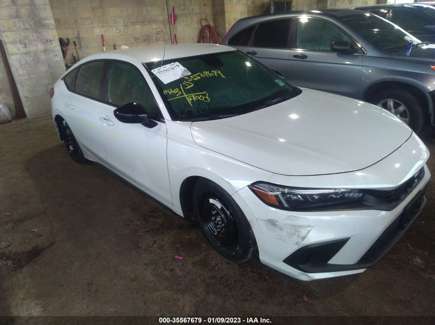 2022 HONDA CIVIC HATCHBACK SPORT VIN: 19XFL2H86NE016192