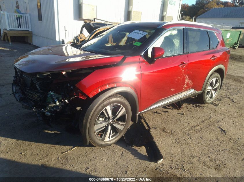 2022 NISSAN ROGUE SL VIN: 5N1BT3CB6NC672659