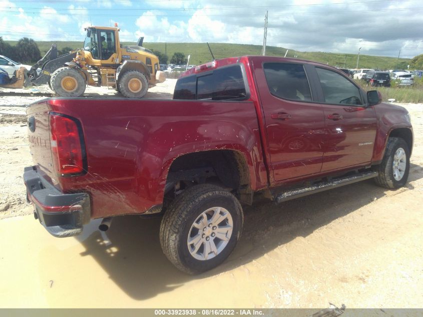 2021 CHEVROLET COLORADO 2WD LT VIN: 1GCGSCEN2M1278509