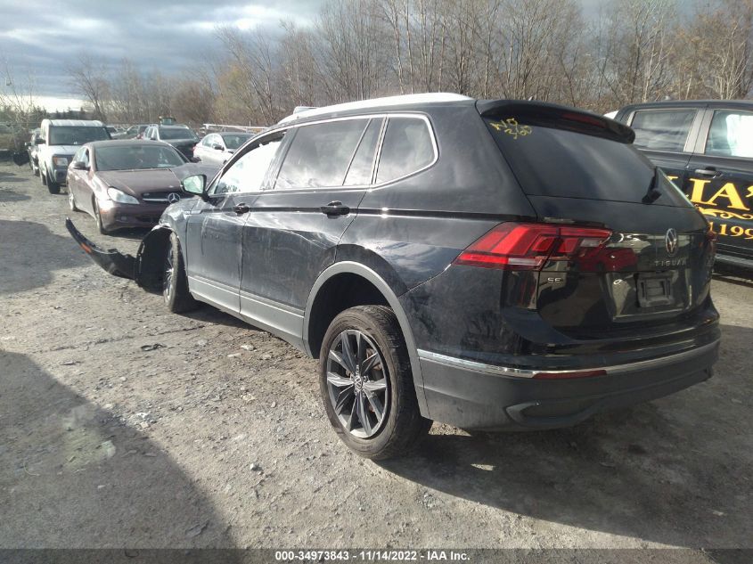2022 VOLKSWAGEN TIGUAN SE VIN: 3VV2B7AX1NM033229