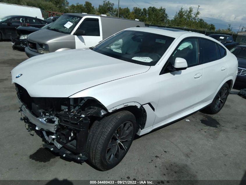 2021 BMW X6 XDRIVE40I VIN: 5UXCY6C06M9F95251