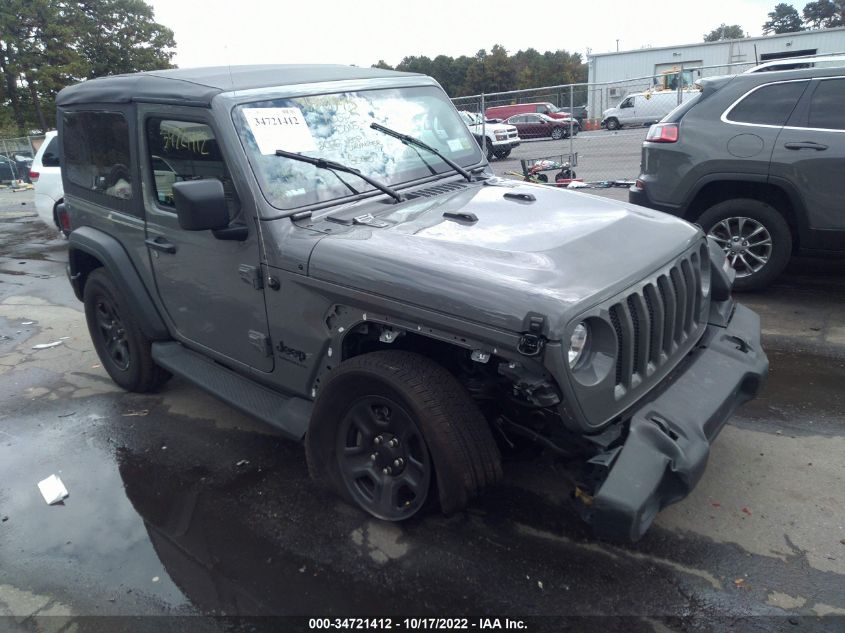 2022 JEEP WRANGLER SPORT VIN: 1C4GJXAN7NW255585