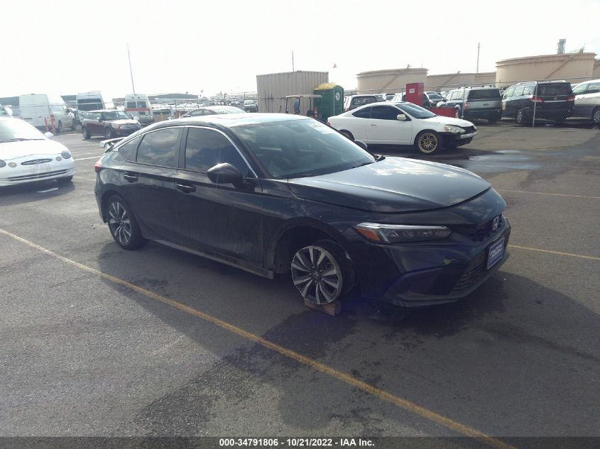 2022 HONDA CIVIC HATCHBACK EX-L VIN: 19XFL1H72NE002162