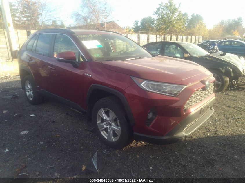 2021 TOYOTA RAV4 HYBRID XLE VIN: JTMRWRFVXMD119248