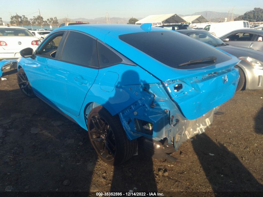 2022 HONDA CIVIC HATCHBACK SPORT TOURING VIN: 19XFL1H86NE021175