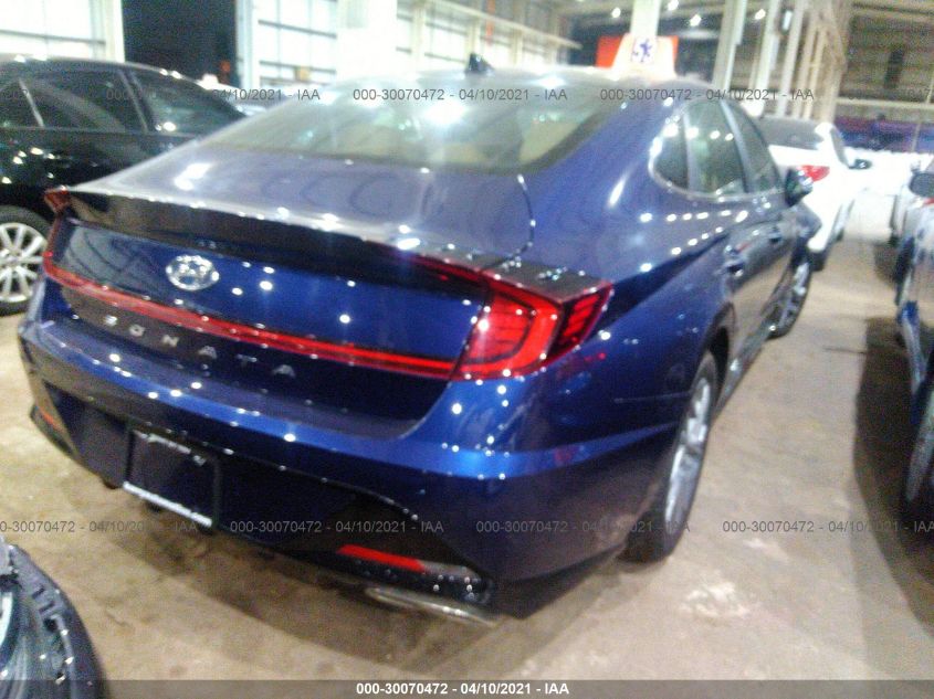2020 HYUNDAI SONATA SEL VIN: 5NPEF4JA2LH054930