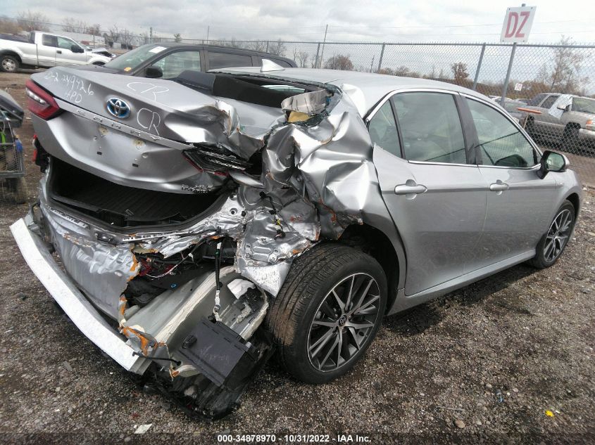 2021 TOYOTA CAMRY HYBRID XLE VIN: 4T1F31AK5MU558847