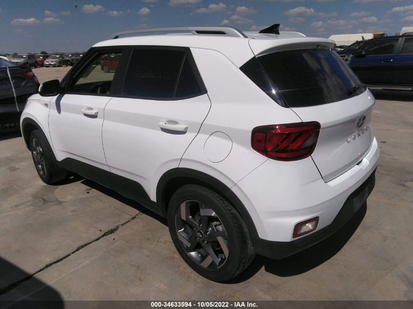 2021 HYUNDAI VENUE SEL VIN: KMHRC8A39MU105944