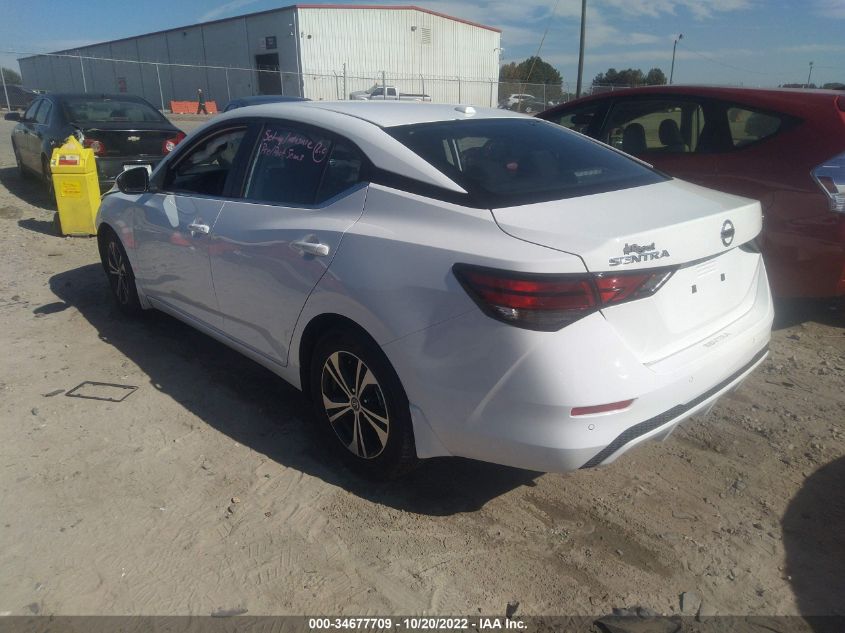 2022 NISSAN SENTRA SV VIN: 3N1AB8CV3NY262082