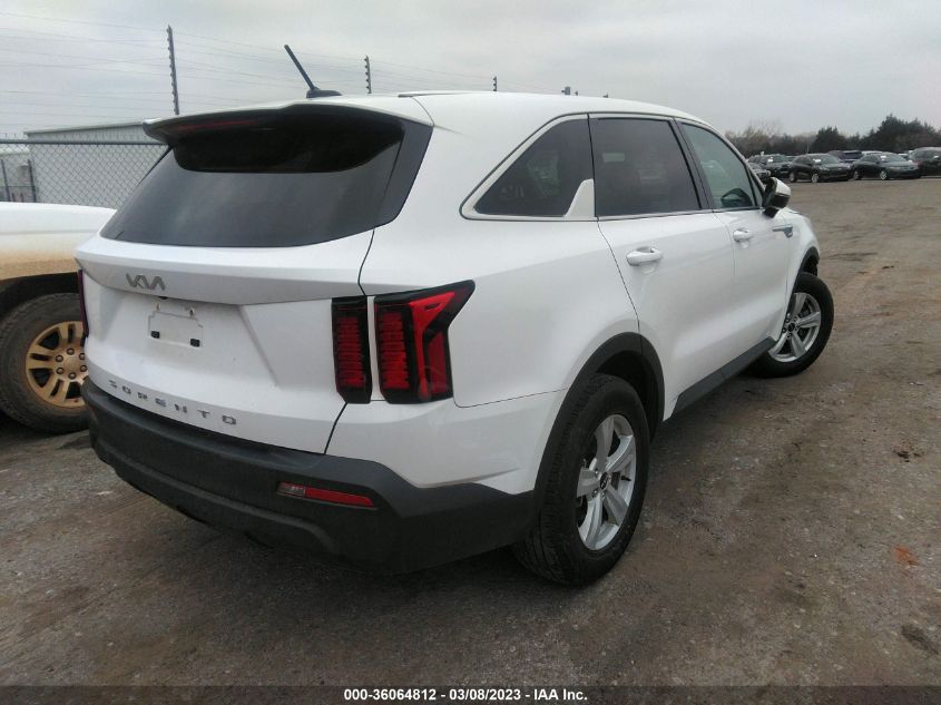 2022 KIA SORENTO LX VIN: 5XYRG4LC8NG076731