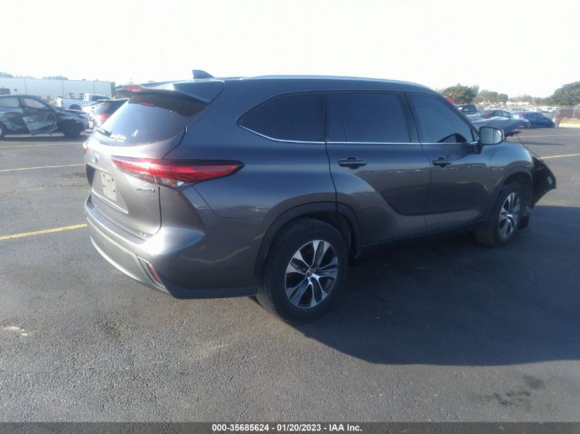 2022 TOYOTA HIGHLANDER HYBRID VIN: 5TDGARAH2NS510424