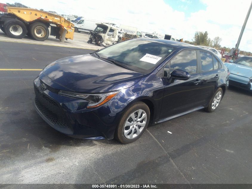 2022 TOYOTA COROLLA LE VIN: 5YFEPMAE8NP361783
