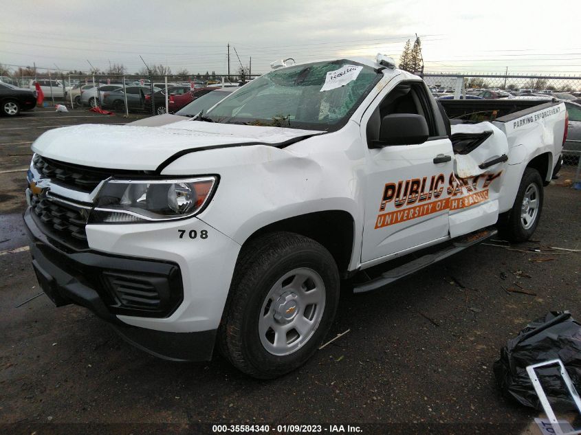 2022 CHEVROLET COLORADO 2WD WORK TRUCK VIN: 1GCGSBEN6N1185889