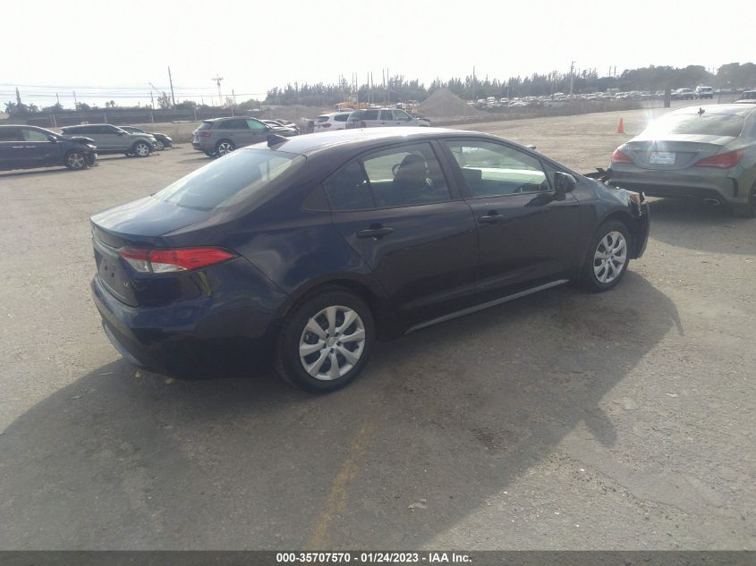 2022 TOYOTA COROLLA LE VIN: 5YFEPMAE3NP387854