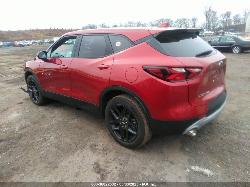2022 CHEVROLET BLAZER LT VIN: 3GNKBHR43NS186566