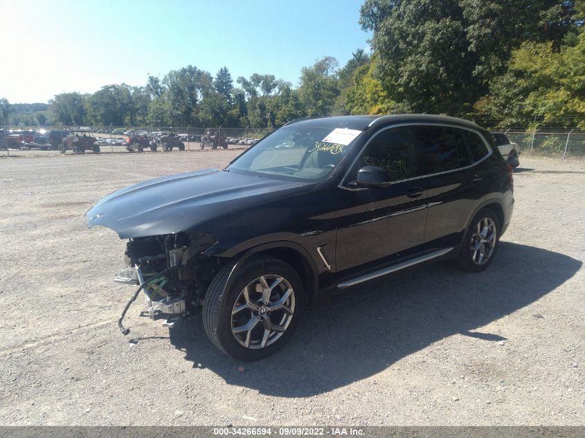 2021 BMW X3 XDRIVE30I VIN: 5UXTY5C00M9G47385
