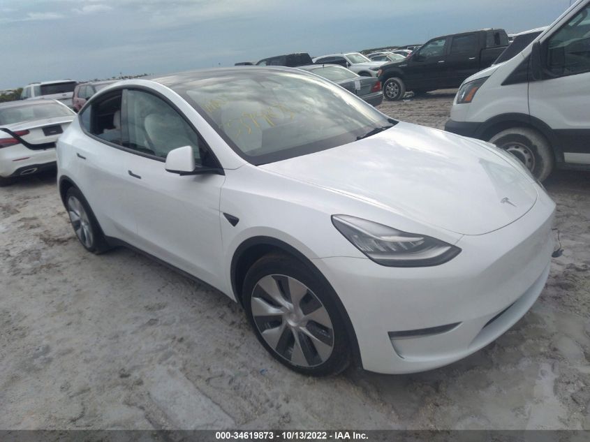 2022 TESLA MODEL Y LONG RANGE VIN: 7SAYGDEE4NF339463