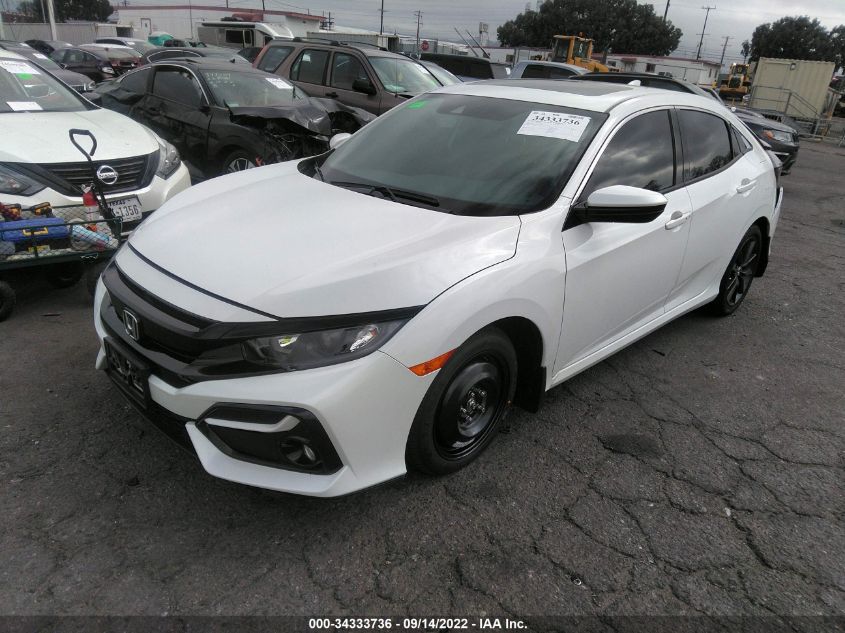 2021 HONDA CIVIC HATCHBACK EX VIN: SHHFK7H66MU426478