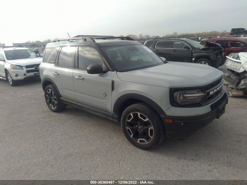 2022 FORD BRONCO SPORT OUTER BANKS VIN: 3FMCR9C62NRD26229