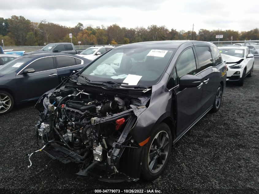 2022 HONDA ODYSSEY ELITE VIN: 5FNRL6H93NB052638