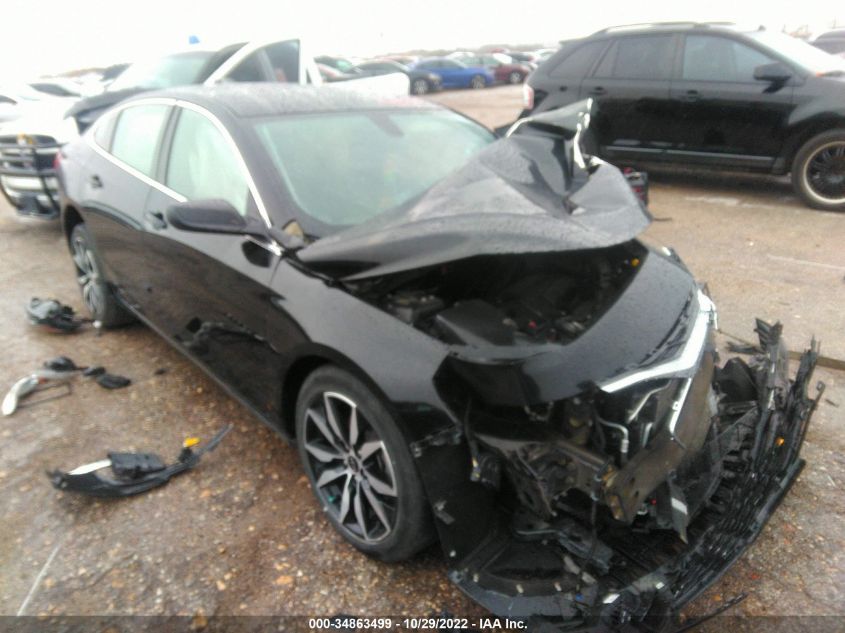 2021 CHEVROLET MALIBU RS VIN: 1G1ZG5ST8MF053841