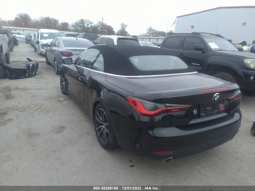 2021 BMW 4 SERIES 430I VIN: WBA23AT0XMCG69687