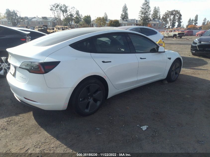 2022 TESLA MODEL 3 LONG RANGE VIN: 5YJ3E1EB0NF316148