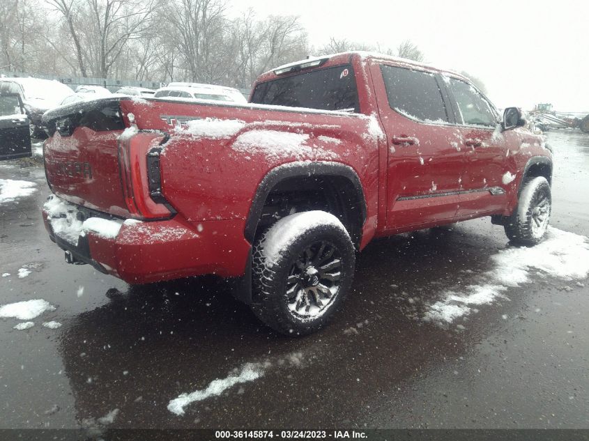 2022 TOYOTA TUNDRA 4WD PLATINUM VIN: 5TFNA5DBXNX039723