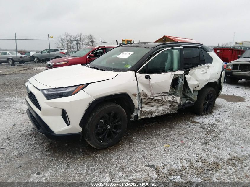 2022 TOYOTA RAV4 HYBRID XSE VIN: 4T3E6RFV3NU105193