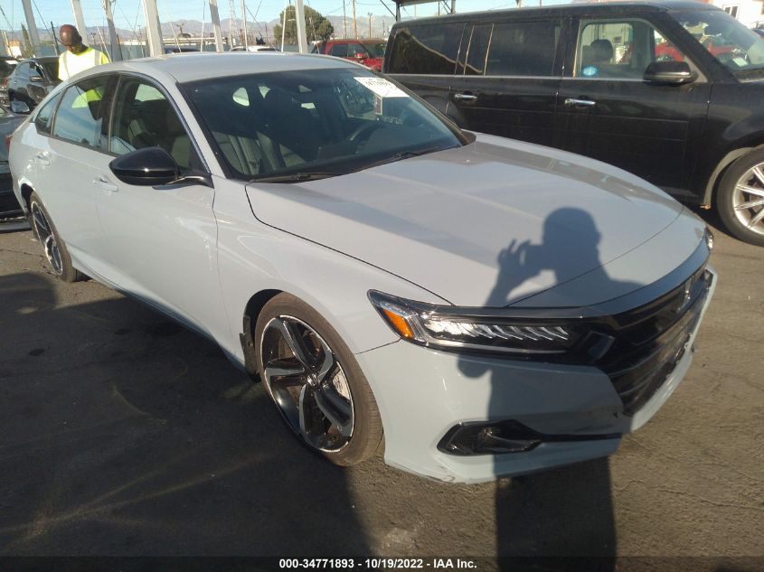 2021 HONDA ACCORD SEDAN SPORT VIN: 1HGCV1F39MA102064
