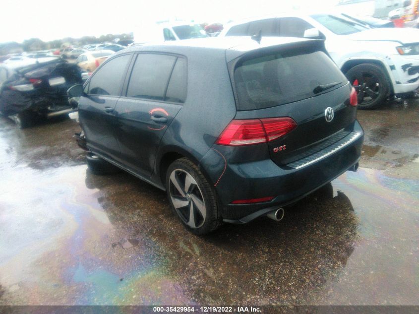 2020 VOLKSWAGEN GOLF GTI S/SE/AUTOBAHN VIN: 3VW5T7AU1LM001373