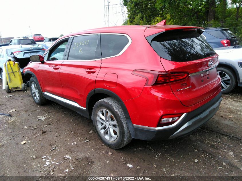 2020 HYUNDAI SANTA FE SEL VIN: 5NMS3CAD8LH233647