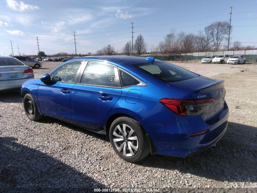 2022 HONDA CIVIC SEDAN LX VIN: 2HGFE2F2XNH528410