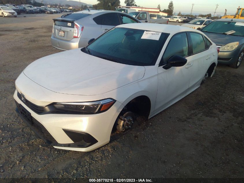 2023 HONDA CIVIC SEDAN SPORT VIN: 2HGFE2F54PH506755