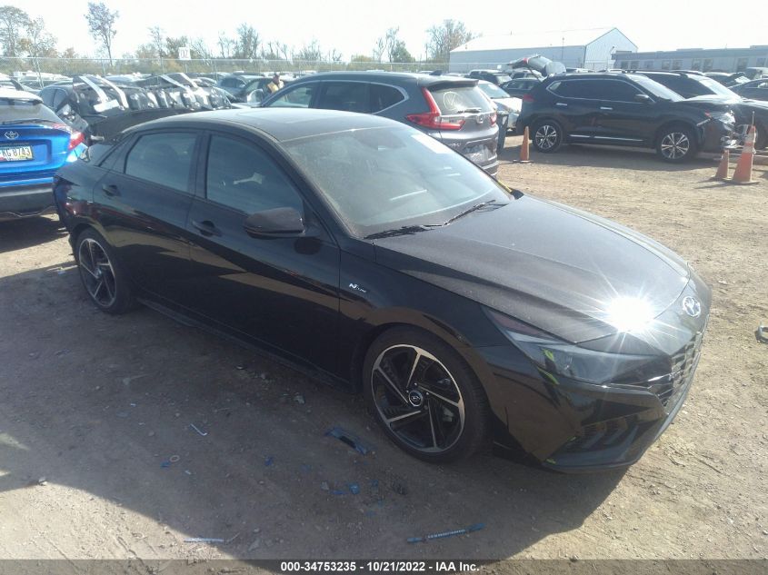 2021 HYUNDAI ELANTRA N LINE VIN: KMHLR4AF9MU187679