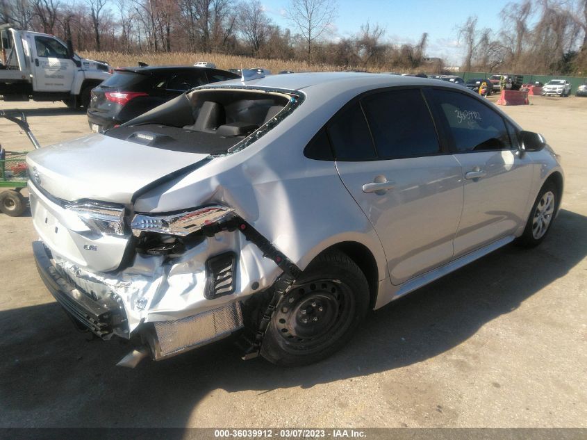 2022 TOYOTA COROLLA LE VIN: 5YFEPMAE8NP376171