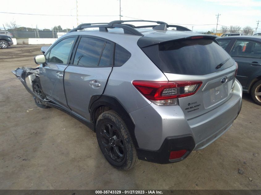 2022 SUBARU CROSSTREK SPORT VIN: JF2GTHSC2NH285631