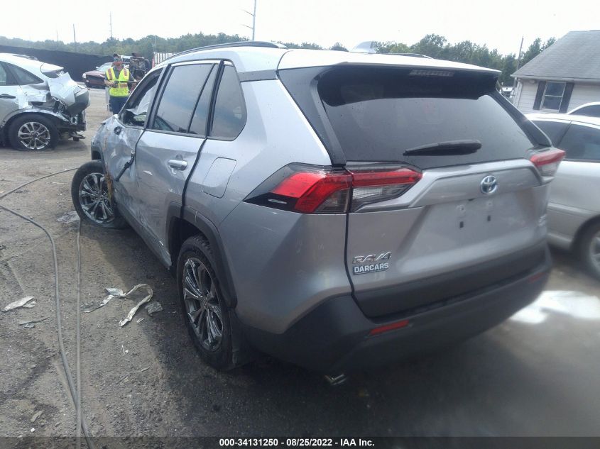 2022 TOYOTA RAV4 HYBRID XLE PREMIUM VIN: JTMB6RFV3ND525620
