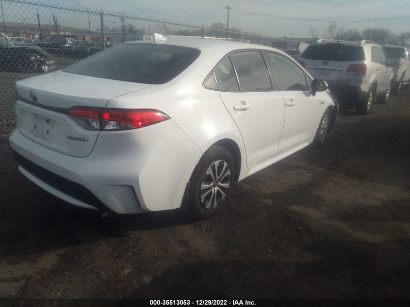 2021 TOYOTA COROLLA HYBRID LE VIN: JTDEAMDE9MJ013796