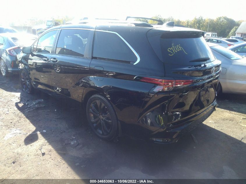 2021 TOYOTA SIENNA XSE VIN: 5TDDRKEC6MS045954
